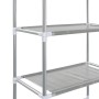 3-tier shelf over toilet silver 53x28x169 cm by vidaXL, Towel racks - Ref: Foro24-282464, Price: 22,31 €, Discount: %