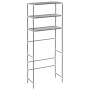 3-tier shelf above washing machine silver 69x28x169 cm by vidaXL, Towel racks - Ref: Foro24-282465, Price: 24,24 €, Discount: %