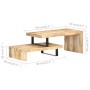 Set mit 2 Couchtischen aus massivem Mangoholz von vidaXL, Couchtisch - Ref: Foro24-320392, Preis: 165,43 €, Rabatt: %