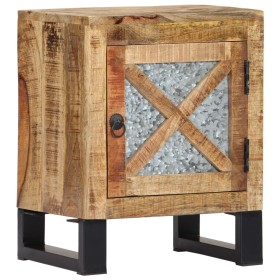 Mesita de noche de madera maciza de mango 40x30x50 cm de vidaXL, Aparadores - Ref: Foro24-282759, Precio: 87,99 €, Descuento: %