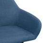 Sillas de comedor 2 unidades tela azul de vidaXL, Sillas de comedor - Ref: Foro24-283463, Precio: 181,99 €, Descuento: %