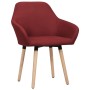 Dining chairs 2 units red fabric by vidaXL, dining chairs - Ref: Foro24-283467, Price: 194,14 €, Discount: %