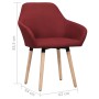 Dining chairs 2 units red fabric by vidaXL, dining chairs - Ref: Foro24-283467, Price: 194,14 €, Discount: %