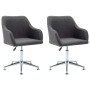 Swivel dining chairs 2 units dark gray fabric by vidaXL, dining chairs - Ref: Foro24-283480, Price: 128,07 €, Discount: %