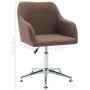 Drehbare Esszimmerstühle, 2 Einheiten, brauner Stoff von vidaXL, Essstühle - Ref: Foro24-283482, Preis: 124,85 €, Rabatt: %