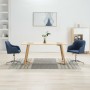 Swivel dining chairs 2 units blue fabric by vidaXL, dining chairs - Ref: Foro24-283483, Price: 124,85 €, Discount: %