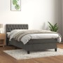 Box spring bed with dark gray velvet mattress 100x200 cm by vidaXL, Beds and slatted bases - Ref: Foro24-3141468, Price: 355,...