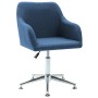 Swivel dining chairs 2 units blue fabric by vidaXL, dining chairs - Ref: Foro24-283483, Price: 116,99 €, Discount: %