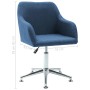 Swivel dining chairs 2 units blue fabric by vidaXL, dining chairs - Ref: Foro24-283483, Price: 116,99 €, Discount: %