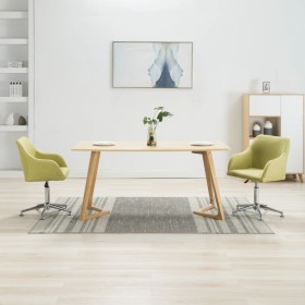 Swivel dining chairs 2 units green fabric by vidaXL, dining chairs - Ref: Foro24-283484, Price: 124,99 €, Discount: %