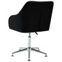 Swivel dining chairs 2 units black fabric by vidaXL, dining chairs - Ref: Foro24-283485, Price: 128,07 €, Discount: %