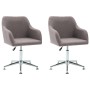 Swivel dining chairs 2 units gray taupe fabric by vidaXL, dining chairs - Ref: Foro24-283488, Price: 124,85 €, Discount: %