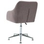 Swivel dining chairs 2 units gray taupe fabric by vidaXL, dining chairs - Ref: Foro24-283488, Price: 124,85 €, Discount: %