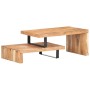 Set of 2 solid acacia wood coffee tables by vidaXL, Coffee table - Ref: Foro24-320394, Price: 176,04 €, Discount: %