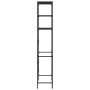 3-tier shelf above black toilet 53x28x169 cm by vidaXL, Towel racks - Ref: Foro24-288329, Price: 25,35 €, Discount: %