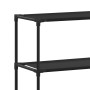 3-tier shelf above black toilet 53x28x169 cm by vidaXL, Towel racks - Ref: Foro24-288329, Price: 25,35 €, Discount: %