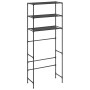 3-level shelf above washing machine black 69x28x169 cm by vidaXL, Towel racks - Ref: Foro24-288330, Price: 24,24 €, Discount: %