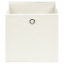 Storage boxes 4 pcs white fabric 32x32x32 cm by vidaXL, Storage baskets - Ref: Foro24-288349, Price: 23,98 €, Discount: %