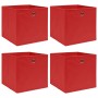 Storage boxes 4 pcs red fabric 32x32x32 cm by vidaXL, Storage baskets - Ref: Foro24-288361, Price: 25,01 €, Discount: %