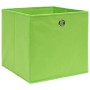 Aufbewahrungsboxen 4 Stück grüner Stoff 32x32x32 cm von vidaXL, Aufbewahrungskörbe - Ref: Foro24-288369, Preis: 28,00 €, Raba...