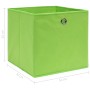 Aufbewahrungsboxen 4 Stück grüner Stoff 32x32x32 cm von vidaXL, Aufbewahrungskörbe - Ref: Foro24-288369, Preis: 28,00 €, Raba...