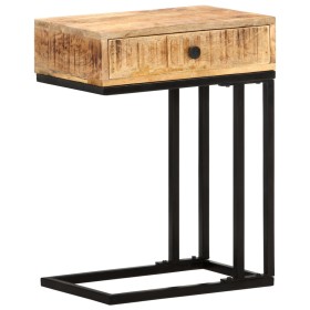 Mesa auxiliar forma de U madera maciza de mango 45x30x61 cm de vidaXL, Mesas auxiliares - Ref: Foro24-289091, Precio: 74,89 €...