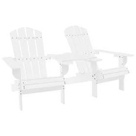 Adirondack garden chairs and solid white fir wood table by vidaXL, Garden chairs - Ref: Foro24-310067, Price: 120,99 €, Disco...