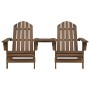 Adirondack garden chairs and coffee table solid brown fir wood by vidaXL, Garden chairs - Ref: Foro24-310069, Price: 153,39 €...