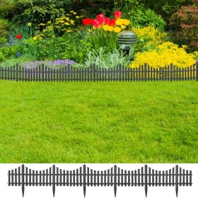 Garden edges 17 units PP anthracite 10 m by vidaXL, Garden edging and edging - Ref: Foro24-314682, Price: 38,30 €, Discount: %