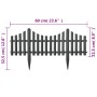 Garden edges 17 units PP anthracite 10 m by vidaXL, Garden edging and edging - Ref: Foro24-314682, Price: 38,21 €, Discount: %