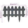 Garden edging 25 units PP anthracite 10 m by vidaXL, Garden edging and edging - Ref: Foro24-314683, Price: 36,49 €, Discount: %