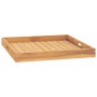 Solid teak wood tray 60x60 cm by vidaXL, Serving platters - Ref: Foro24-315458, Price: 61,83 €, Discount: %