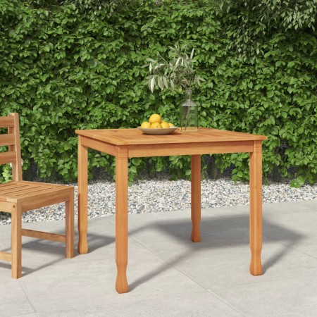 Mesa de comedor de jardín madera maciza de teca 85x85x75 cm de vidaXL, Mesas de jardín - Ref: Foro24-316605, Precio: 103,99 €...