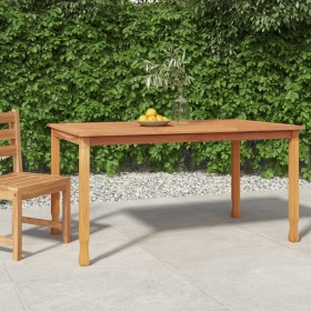 Garten-Esstisch aus massivem Teakholz 150x90x75 cm von vidaXL, Gartentische - Ref: Foro24-316606, Preis: 160,25 €, Rabatt: %