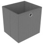 Estantería de 6 cubos con cajas de tela gris 103x30x72,5 cm de vidaXL, Librerías y estanterías - Ref: Foro24-322609, Precio: ...