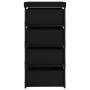 Storage rack 4 black steel fabric baskets by vidaXL, Lockers and storage cabinets - Ref: Foro24-322622, Price: 50,48 €, Disco...