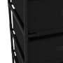 Storage rack 4 black steel fabric baskets by vidaXL, Lockers and storage cabinets - Ref: Foro24-322622, Price: 50,48 €, Disco...