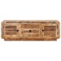 Solid rough mango wood TV cabinet 120x30x40 cm by vidaXL, TV Furniture - Ref: Foro24-320460, Price: 210,92 €, Discount: %