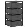 Storage shelf with 4 gray fabric baskets. by vidaXL, Lockers and storage cabinets - Ref: Foro24-322623, Price: 38,31 €, Disco...