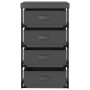 Storage shelf with 4 gray fabric baskets. by vidaXL, Lockers and storage cabinets - Ref: Foro24-322623, Price: 38,31 €, Disco...