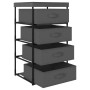 Storage shelf with 4 gray fabric baskets. by vidaXL, Lockers and storage cabinets - Ref: Foro24-322623, Price: 38,31 €, Disco...