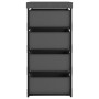 Storage shelf with 4 gray fabric baskets. by vidaXL, Lockers and storage cabinets - Ref: Foro24-322623, Price: 38,31 €, Disco...