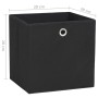 Storage boxes 4 pcs non-woven fabric black 28x28x28 cm by vidaXL, Storage baskets - Ref: Foro24-325187, Price: 20,57 €, Disco...