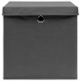 Storage boxes with lids 4 pcs gray 28x28x28 cm by vidaXL, Storage baskets - Ref: Foro24-325192, Price: 25,99 €, Discount: %