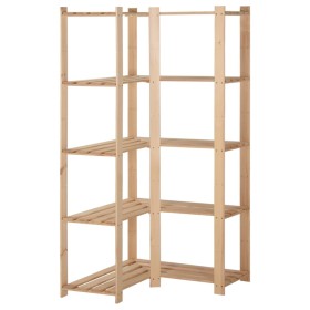 Corner shelf 5 levels solid pine 82.5x82.5x170 cm by vidaXL, Industrial shelving - Ref: Foro24-327323, Price: 120,33 €, Disco...