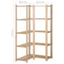 Corner shelf 5 levels solid pine 82.5x82.5x170 cm by vidaXL, Industrial shelving - Ref: Foro24-327323, Price: 120,55 €, Disco...