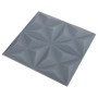 3D wall panels 12 units gray origami 3 m² 50x50 cm by vidaXL, Wall covering - Ref: Foro24-340590, Price: 37,99 €, Discount: %