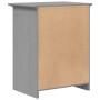 Mesita de noche BODO madera maciza de pino gris 53x38,5x66 cm de vidaXL, Mesitas de noche - Ref: Foro24-355055, Precio: 59,41...