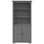 Librería BODO madera maciza de pino gris 82x40x173 cm de vidaXL, Librerías y estanterías - Ref: Foro24-355058, Precio: 214,99...