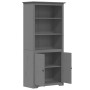 BODO solid pine wood bookcase in gray, 82x40x173 cm by vidaXL, Bookcases and shelves - Ref: Foro24-355058, Price: 218,47 €, D...